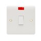 image 1 of Securlec 1 Gang Double Pole Pilot Cooker Switch - White - One Size