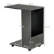 image 7 of HOMCOM Mobile Sofa Side Table for Laptop Coffee w/ Storage and Casters, Black