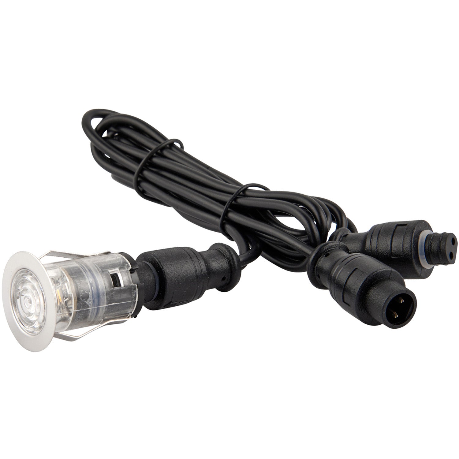 Loops Single Recessed 25mm Decking Light Module - 0.75W CCT LED - Stainless Steel in Metallics