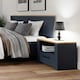 image 5 of Bohol 1 Drawer Bedside I n Navy Oak
