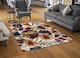 image 2 of Autumn Geometric Flowers Rug | Multi