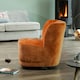 image 5 of Camarillo Swivel Base Fabric Accent Chair - Orange