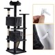 image 6 of Yaheetech 177 cm Cat Tree Tower with Condos and Scratching Posts Black