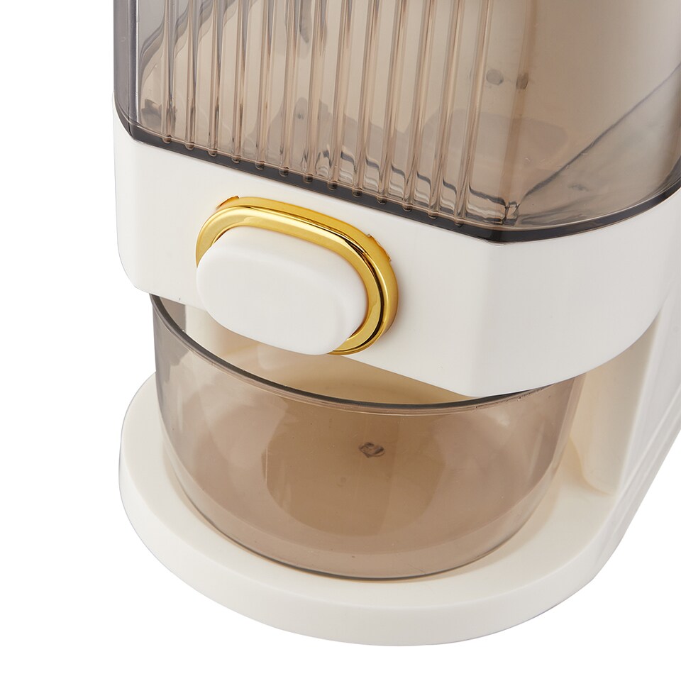 image 1 of Living and Home 10kg Airtight Large Capacity Rice Dispenser | Cream