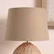 image 2 of 40cm Taupe Tapered Poly Cotton Lampshade For Table and Floor Lamps