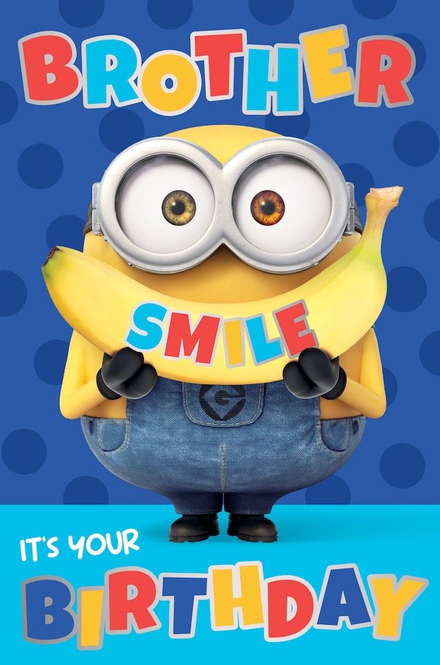 image 1 of Despicable Me Brother Birthday Card