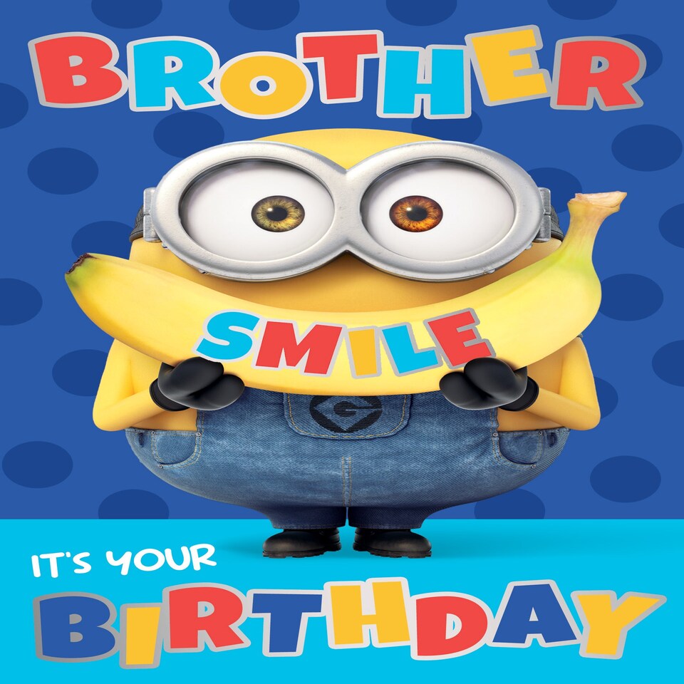 image 1 of Despicable Me Brother Birthday Card