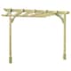 image 1 of Wall Mounted Premium Pergola - Wood - L180 x W180 x H270 cm - Light Green