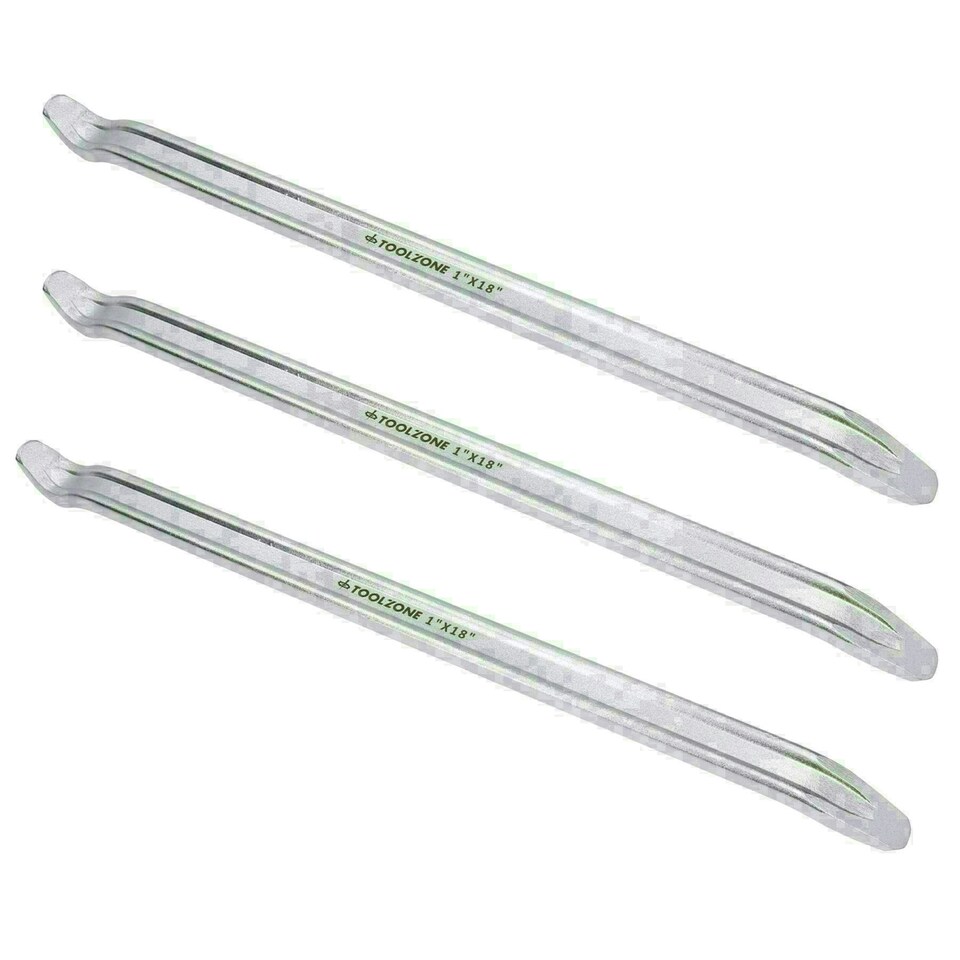 image 1 of 18" Tyre Lever Pry Bar Remover Removal Tool for Motorbikes Bikes Cars Vans 3pc
