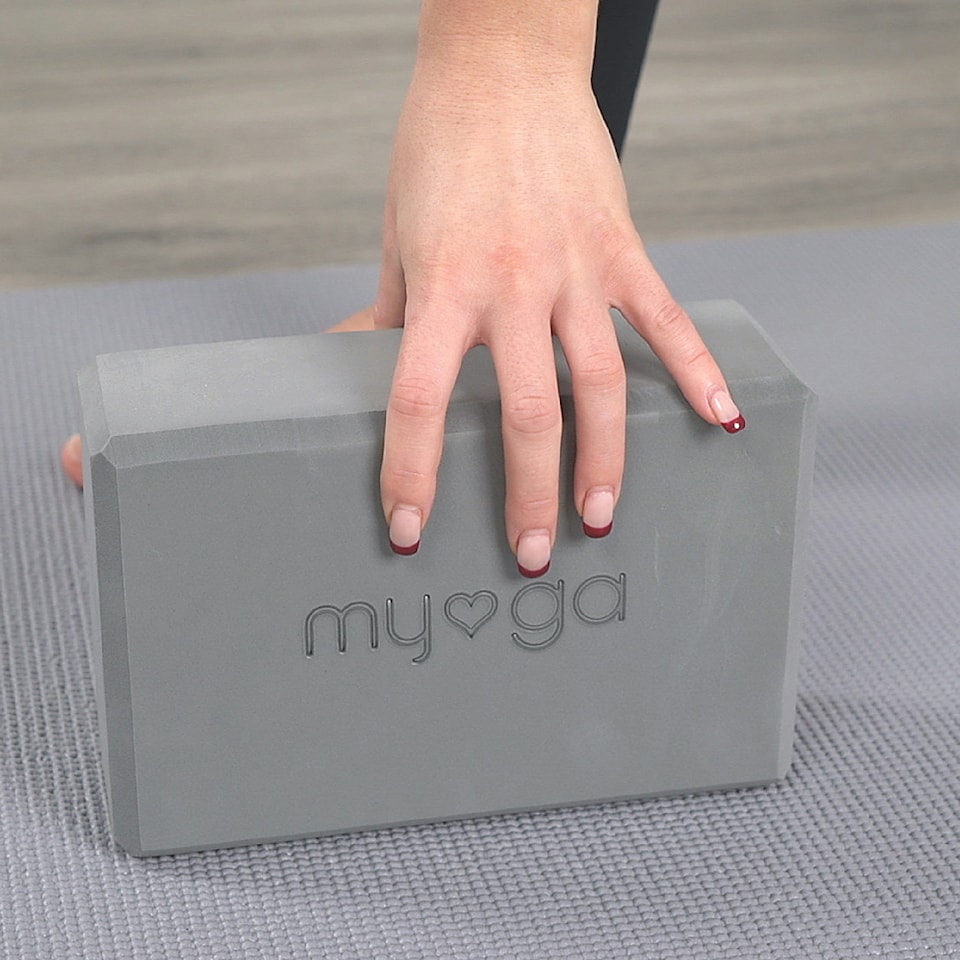 image 1 of Myga Pair of Foam Yoga Blocks - Grey