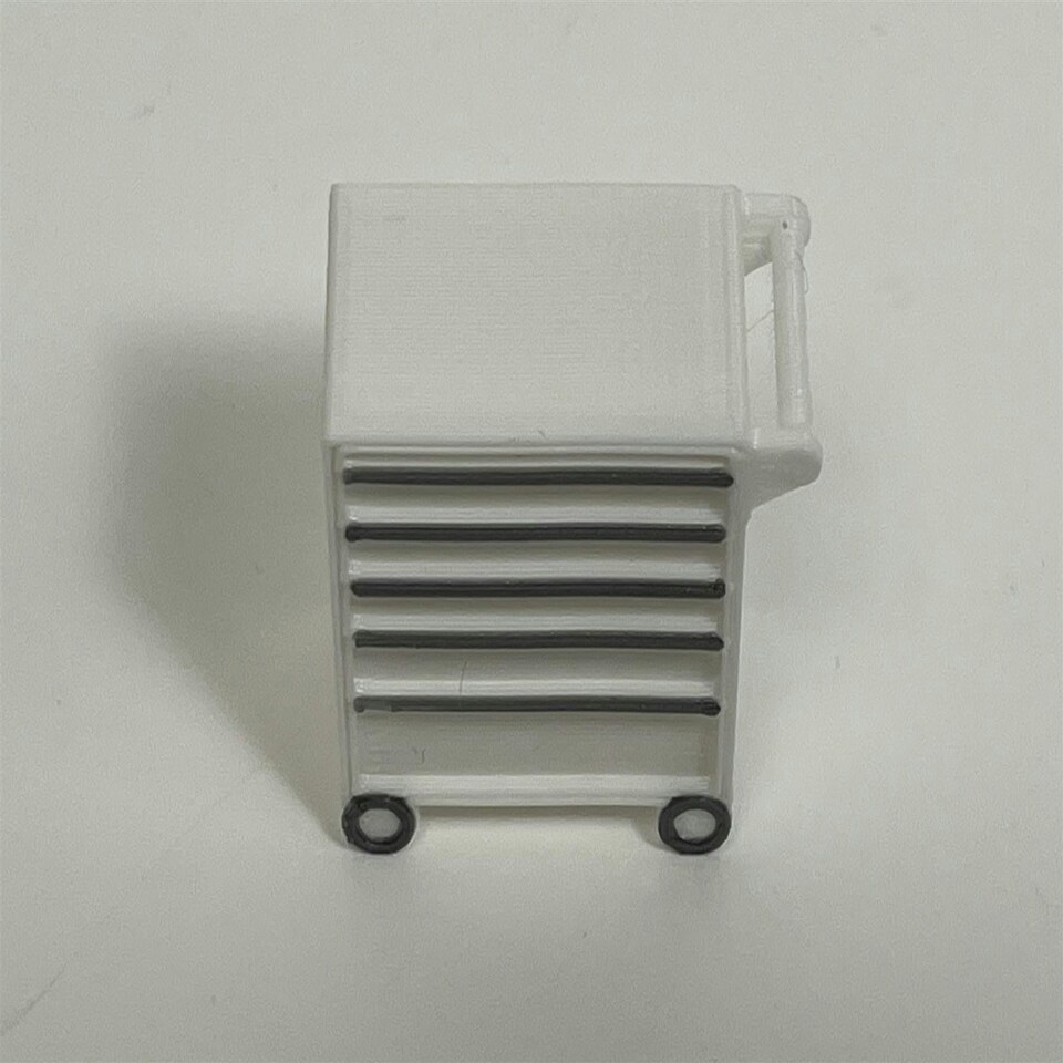 image 1 of Slot Car Trackside Scenery Roller Tool Chest Small White 1:32 Scale WASP