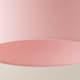 image 6 of ValueLights Reni Medium Pink Fabric Pendant Shade | Pink
