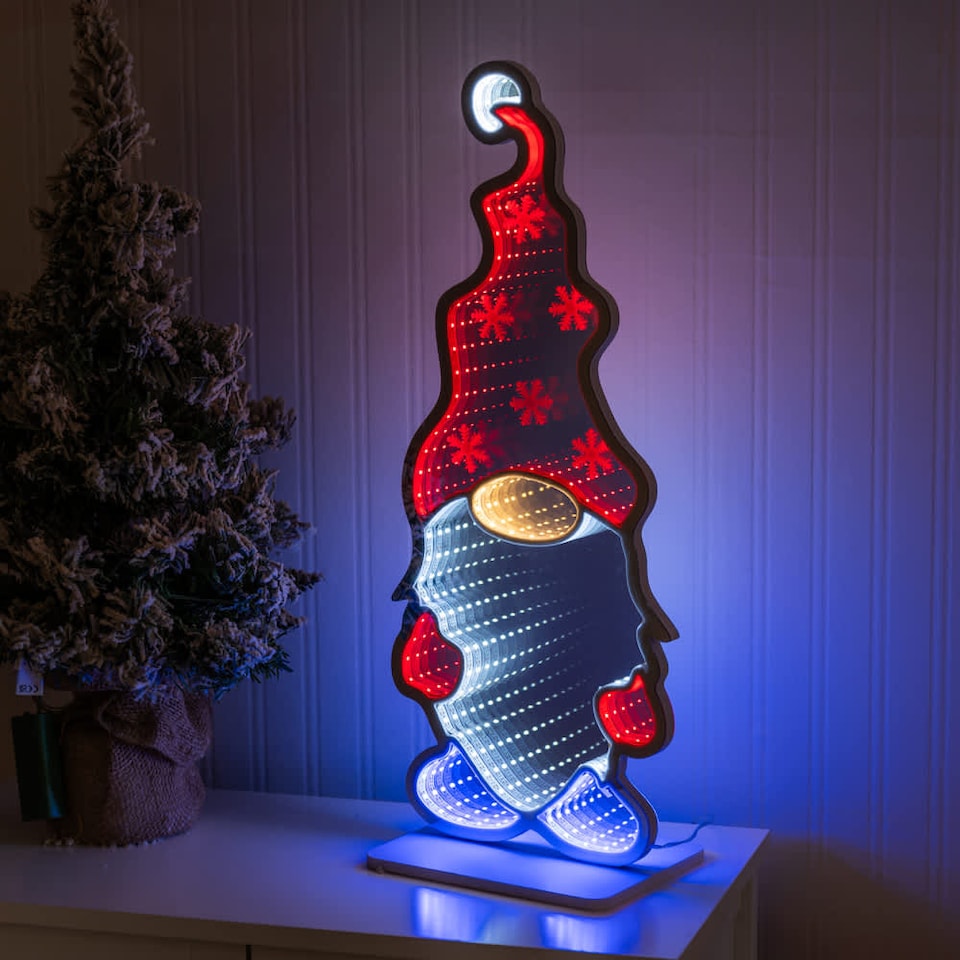 image 1 of ValueLights Infinity Gonk Mirrored Multicolour Illuminated Decoration