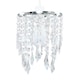 image 1 of ValueLights Pair Silver Ceiling Shade Acrylic Crystal Droplets | Chrome