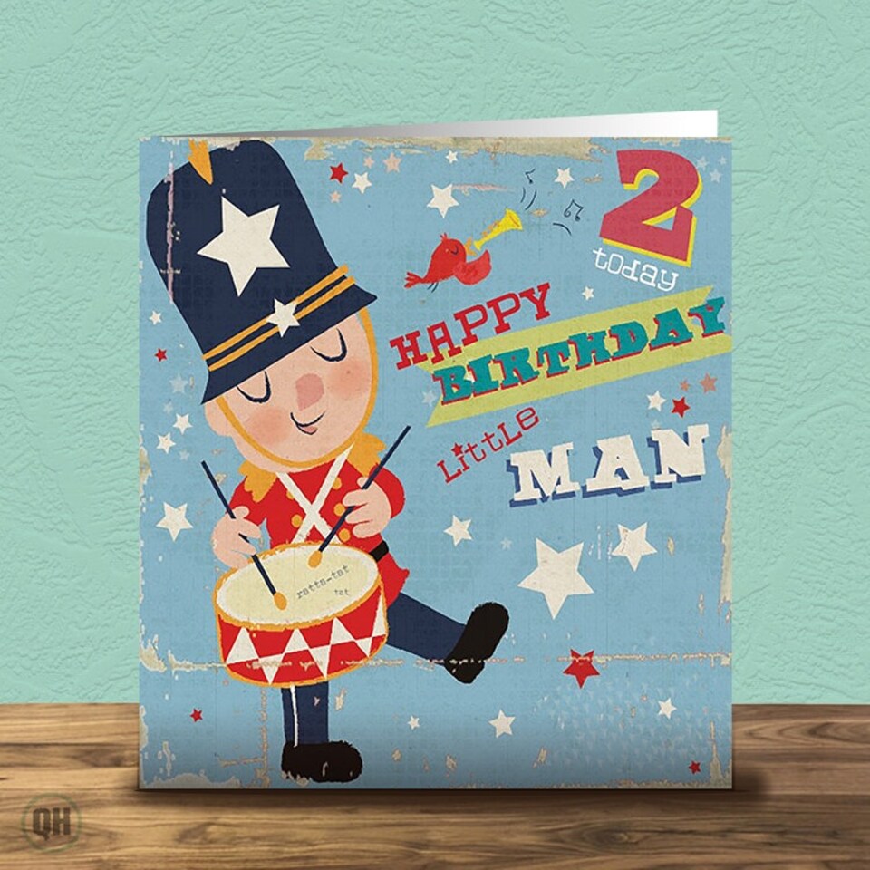 2nd Birthday Card Happy Birthday Little Man