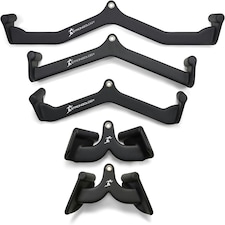 Strongology POWERPULL Lat Bar Pull Down Bar Attachments, Workout Accessory for Gym, Fitness, Cable Weightlifting Use, Strength Training Arms, Back, Shoulders