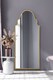 image 1 of The Arcus - Gold Framed Arched Leaner/Wall Mirror 79" X 33" (200CM X 85CM) | Gold