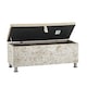 image 9 of Vida Designs Valencia Storage Ottoman Bedroom Hallway Chest Bench, Crushed Velvet Champagne | Yellow | Champagne