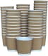 image 1 of ECONX 4oz Disposable Coffee Cups 3-PLY Insulated Ripple Wall Takeaway Paper Cups 100pc