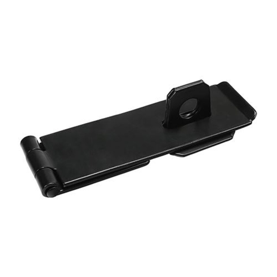 image 1 of Timco - Safety Pattern Hasp & Staple - Black (Size 6" - 1 Each)