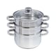 image 1 of Buckingham Stainless Steel 3 Tier Steamer Set 18 cm  Premium Quality