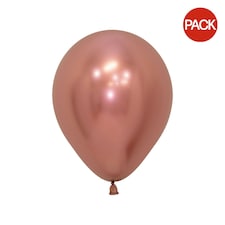Amscan Sempertex Reflex Balloons (Pack of 50) - Rose Gold - One Size