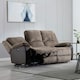 image 9 of Postana 3 Seater Electric High Back Jumbo Cord Fabric Recliner Sofa (Brown)