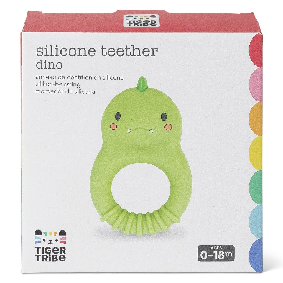 image 1 of Silicone Teether - Dino