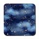 image 3 of Dark blue sky with gold foil constellations (Placemat & Coaster Set)