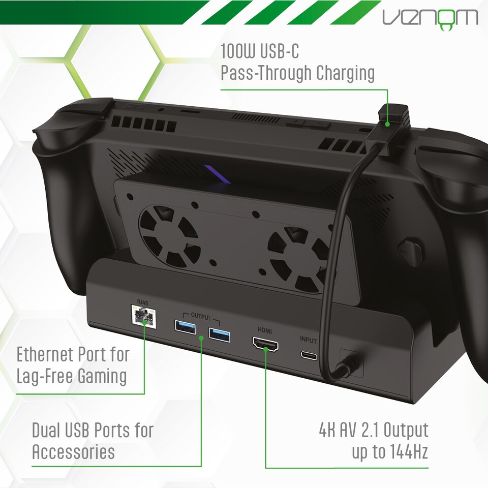 image 1 of Venom ROG Xbox Ally Cool & Charge Media Dock