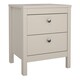 image 2 of Barcelona Bedside Table 2 Drawers in Cashmere N/A