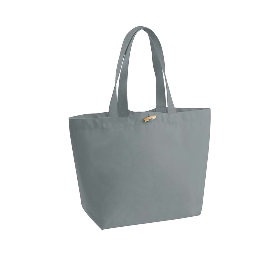 Westford Mill EarthAware Organic Cotton Tote Bag - Grey - 40cm x 39cm x 19cm Grey