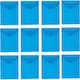 image 2 of Pack of 12 A4 Blue Polypropylene Document Folders