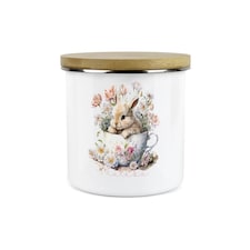 Teacup Bunny Large Matcha Tea Canister