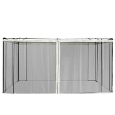 Outsunny 352 x 207cm Universal Replacement Gazebo Mesh Netting Screen Walls