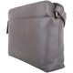 image 3 of Genuine Soft Leather Crossbody Shoulder Handbag with Adjustable Strap Grey | Dark Grey