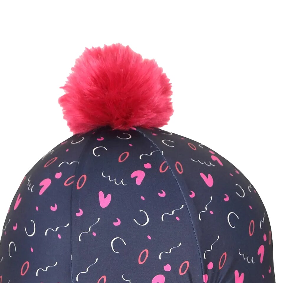 image 1 of Aubrion Childrens/Kids Hyde Park Flower Hat Cover | Purple | Purple/Pink/Black | 1