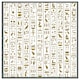 image 1 of Acient egyptian heiroglyphs (Picutre Frame) Grey | S