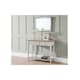 image 1 of Grey Lacquered Console Table with 2 Drawers Grey