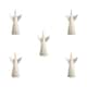 image 5 of Set of 5 15cm Battery Operated LED Floating Angel Candle Christmas Decorations with Remote in Warm White