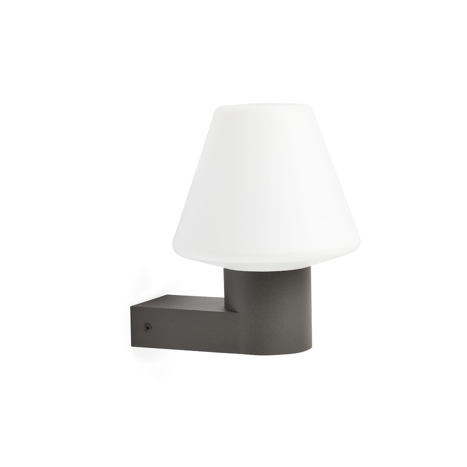 image 1 of Mistu Outdoor Modern Wall Lamp Dark Grey 1x E27 IP44