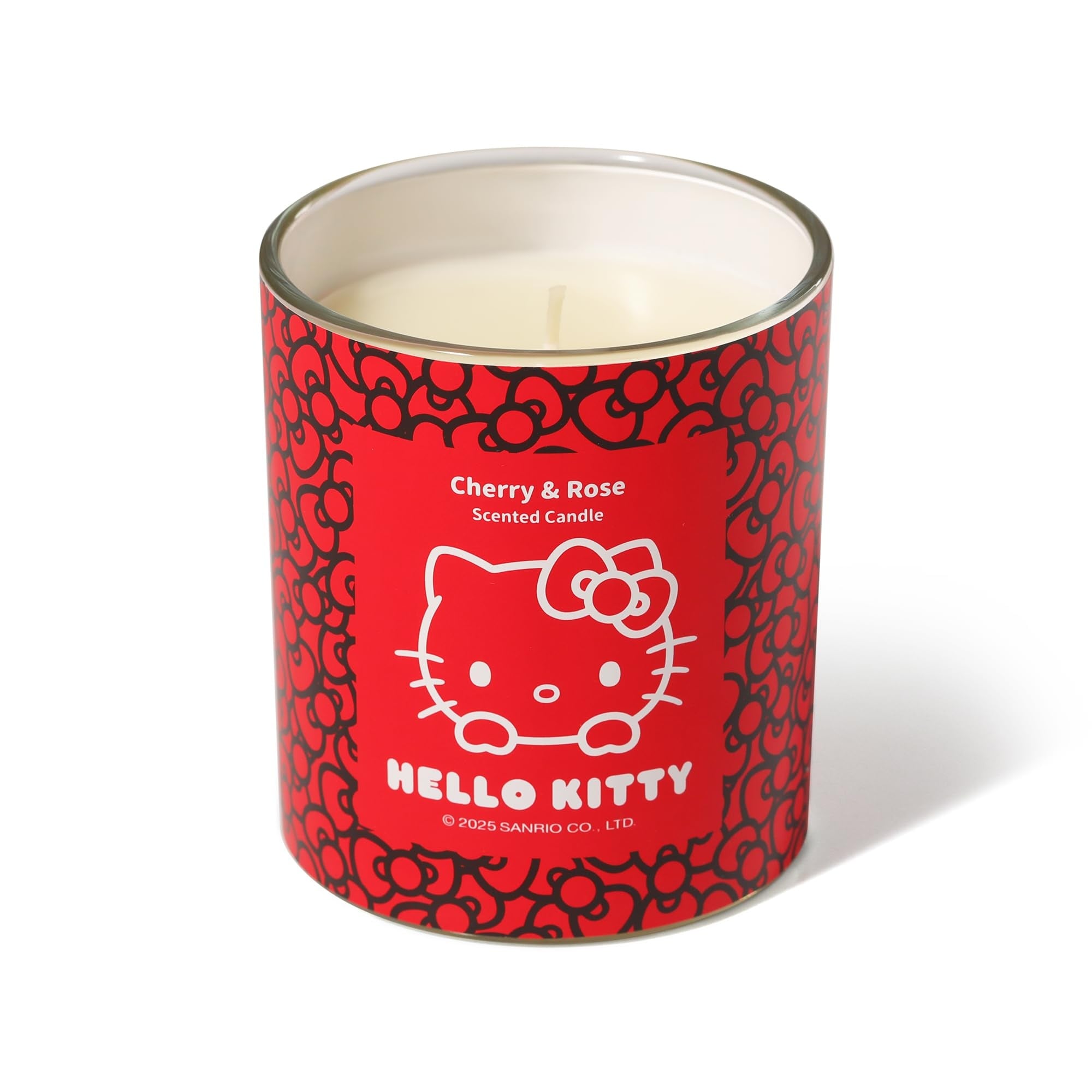 Hello Kitty Repeat Printed Candle 213g - Cherry & Rose - Tesco