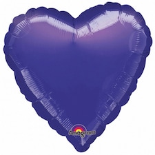 Amscan Supershape Blue Heart Balloon - Purple - One Size
