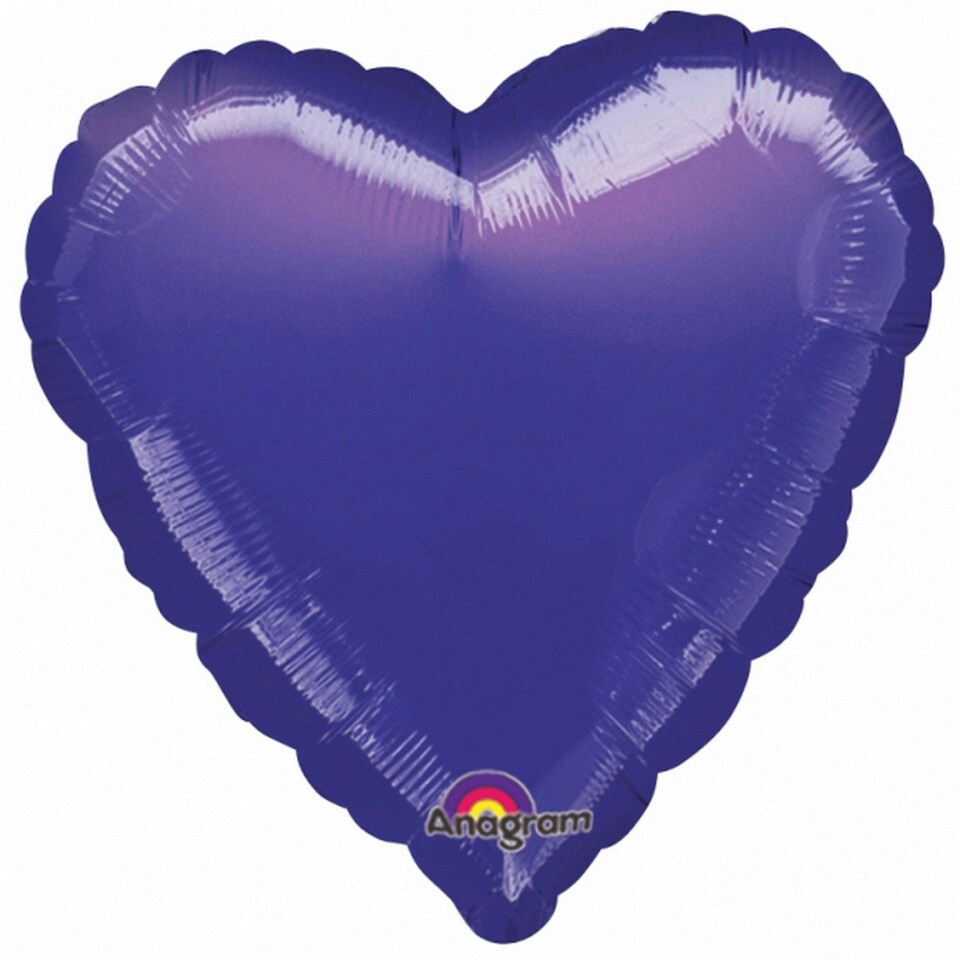 Amscan Supershape Blue Heart Balloon - Purple - One Size