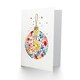 image 2 of Greeting Card Colourful Pattern Bauble Ornament Bright Bold Blank For Him Or Her Art Xmas Christmas Card