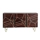image 1 of Jusleen Solid Mango Wood 2 Door 3 Drawer Extra Large Sideboard Brown