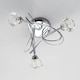 image 4 of BHS Marianne 3 Light Flush Ceiling Light | Silver | Chrome | 1