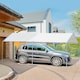 image 10 of Outsunny 2-Rooms Outdoor Carport Galvanized Steel Frame UV Resist