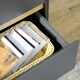 image 6 of HOMCOM Chest of Drawers, 3 Drawer Storage Cabinet Organiser Bedroom Dark Grey