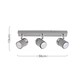 image 6 of ValueLights Rosie 3 Way Grey Ceiling Bar Spotlight | Grey